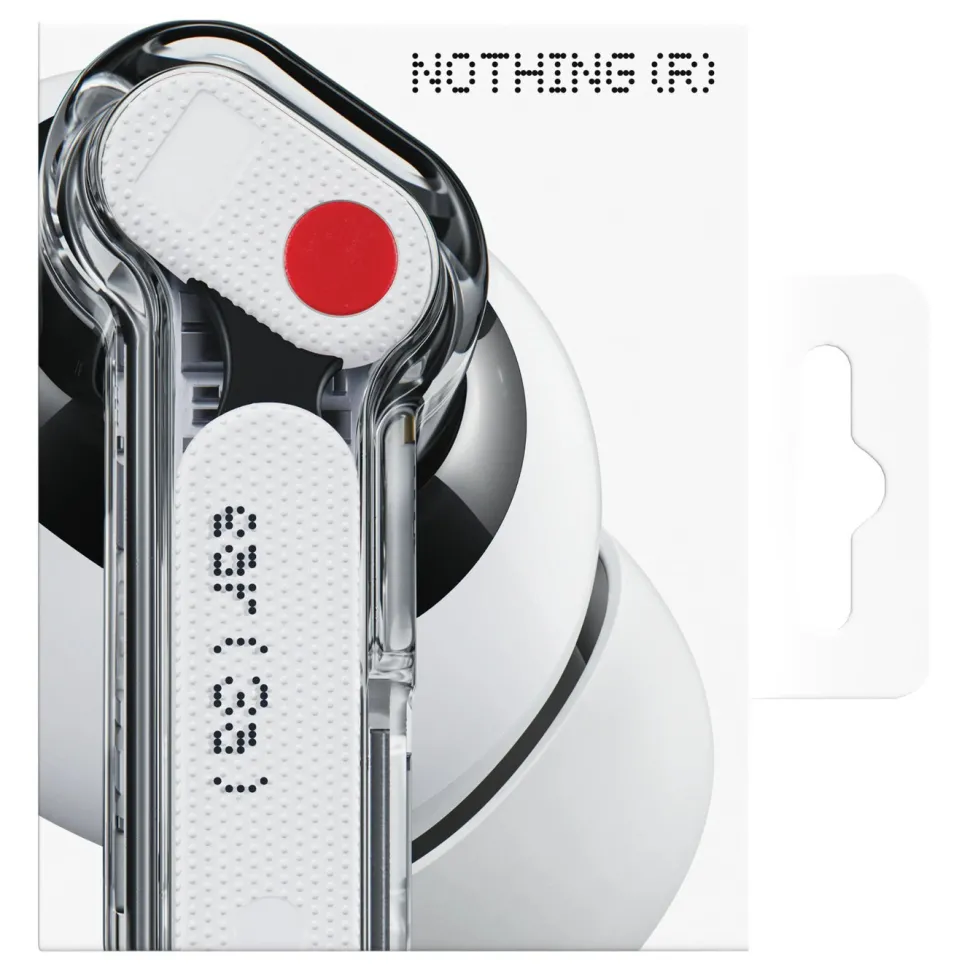 Nothing Ear (3a) trådlösa hörlurar Vit
