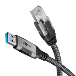 Nätverkskabel med USB-anslutning USB-A 1 m