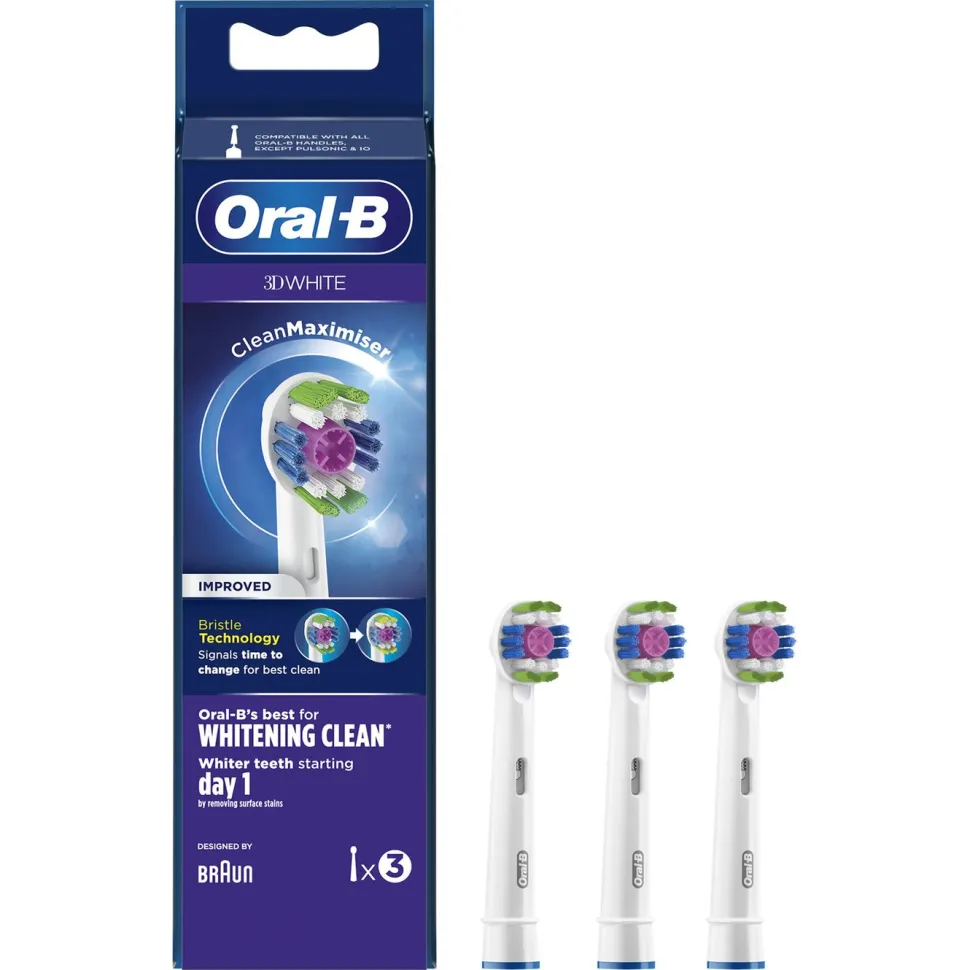 Oral-B 3D White Tandborsthuvud 3-pack
