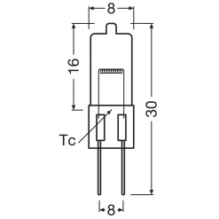 Osram Halostar Oven ugnslampa G4 20 W 2-pack