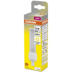 Osram LED-kompaktlysrör G24D 600 lm