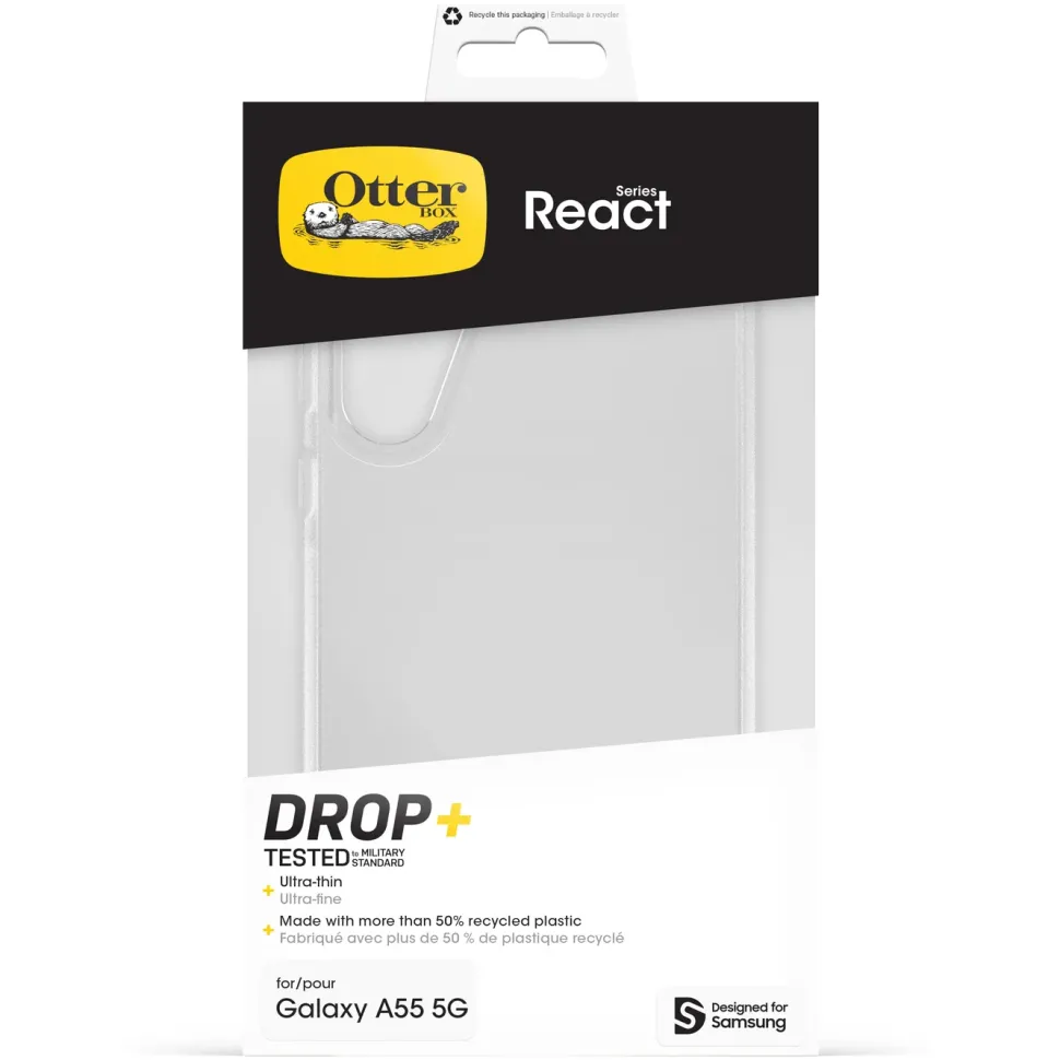 Otterbox React Fodral för Galaxy A55 5G Transparent