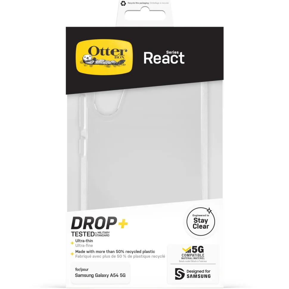 Otterbox React Fodral för Galaxy A54 Transparent