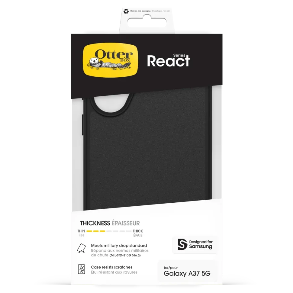 Otterbox React Fodral för Galaxy A37 5G Black