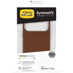 Otterbox Symmetry Cactus Leather Magsafe för iPhone 17 Pro Brun