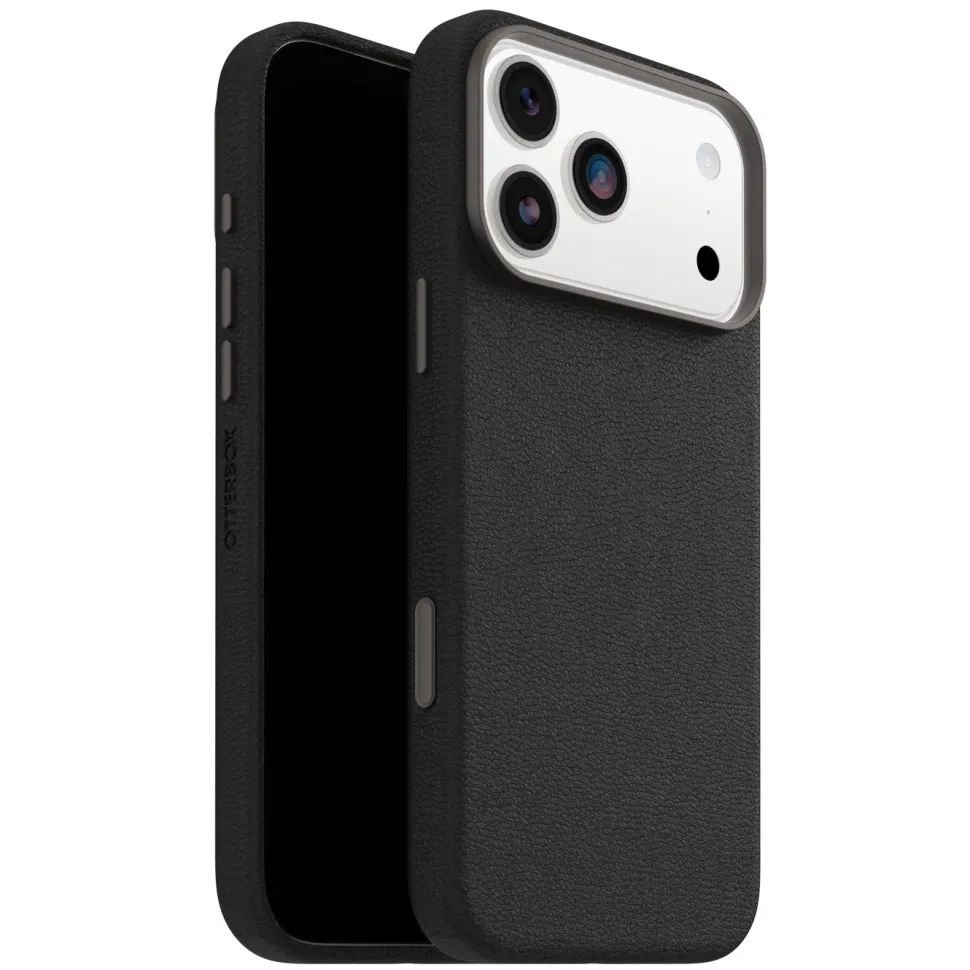 Otterbox Symmetry Cactus Leather Magsafe för iPhone 17 Pro Max Svart