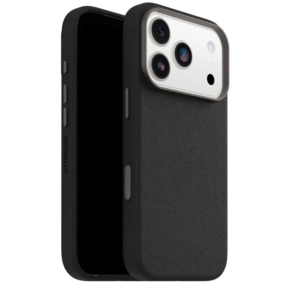 Otterbox Symmetry Cactus Leather Magsafe för iPhone 17 Pro Svart