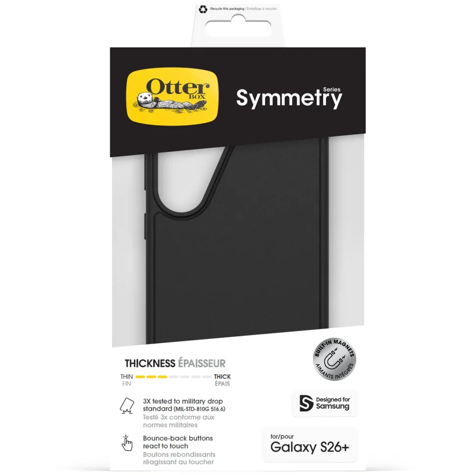 Otterbox Symmetry Clear Magnets-skal till Galaxy S26+ Svart