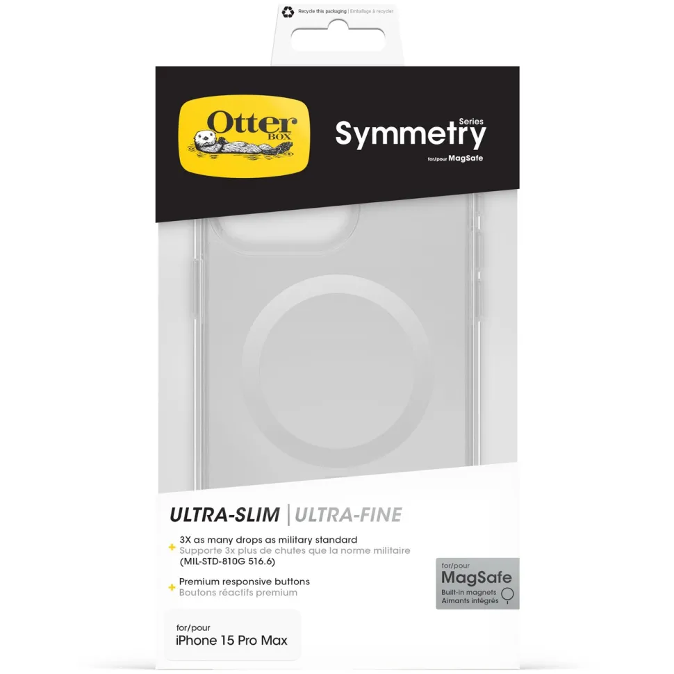Otterbox Symmetry Magsafe för iPhone 15 Pro Max Klar