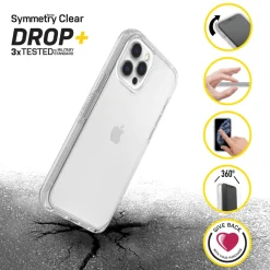 Otterbox Symmetry Tåligt skal för iPhone 12 och 12 Pro Klar