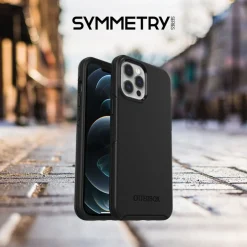 Otterbox Symmetry Tåligt skal för iPhone 12 och 12 Pro Svart
