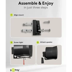 2-pack Högtalarfäste för Sonos Era 300 Svart