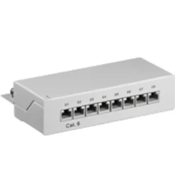 Patchpanel 8 portar Cat. 6