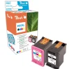 Peach Bläckpatron motsvarar HP 62XL 2-pack