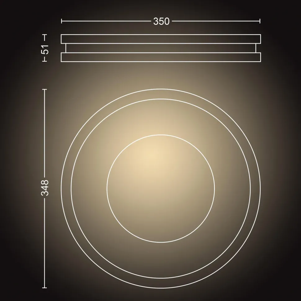Philips Hue Ambiance Being Takplafond med dimmer