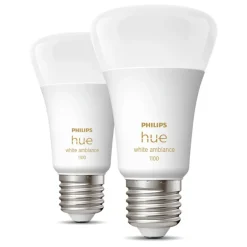 Philips Hue Ambiance Smart LED-lampa E27 1100 lm 2-pack