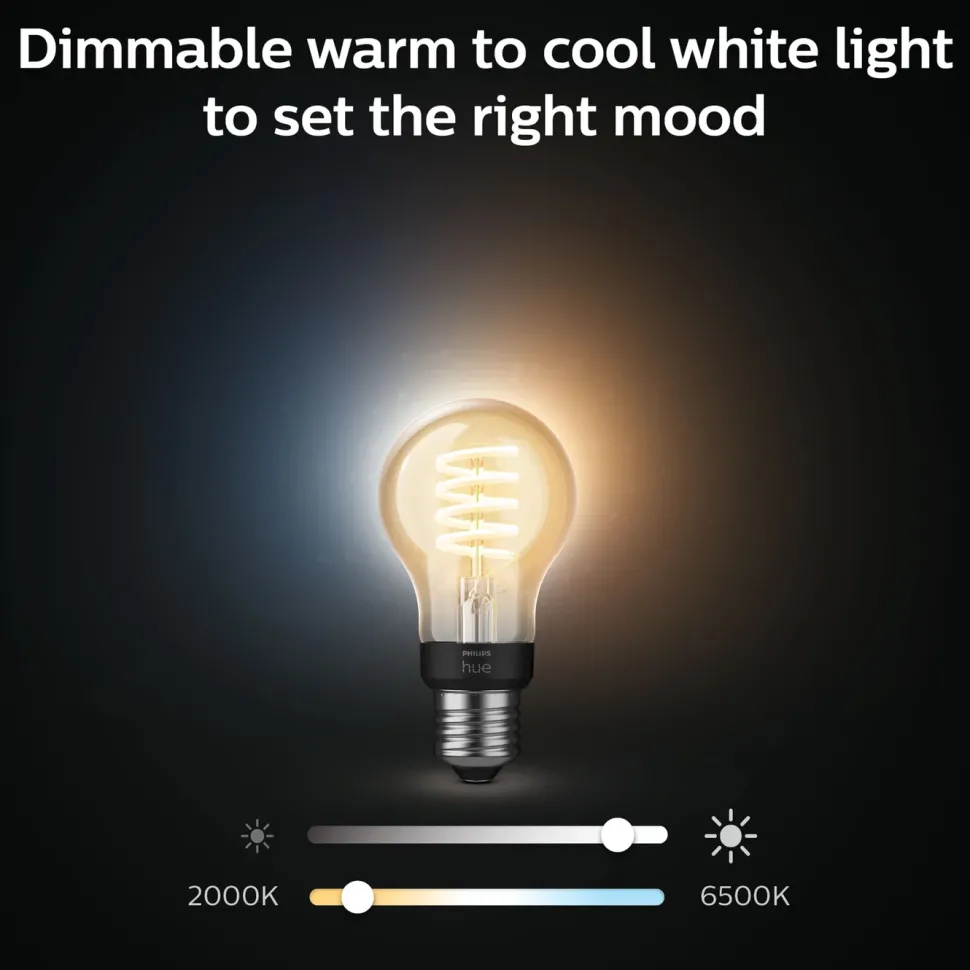 Philips Hue Filament A60 E27 Smart LED-lampa 550 lm