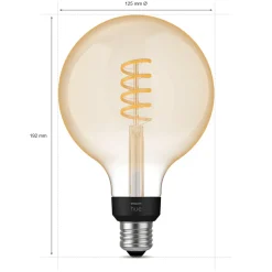 Philips Hue Filament G125 E27 Smart LED-lampa 550 lm