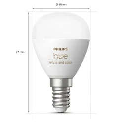Philips Hue Luster Klotlampa White and Color Ambiance E14 470 lm