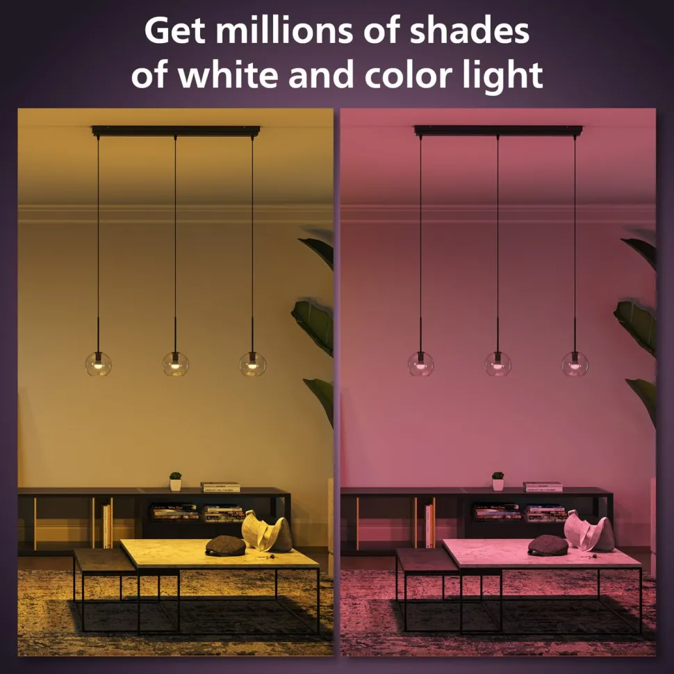Philips Hue Luster Klotlampa White and Color Ambiance E14 470 lm 2-pack