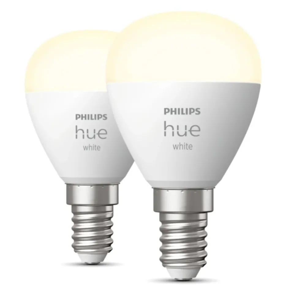 Philips Hue Luster Smart LED-lampa E14 470 lm 2-pack
