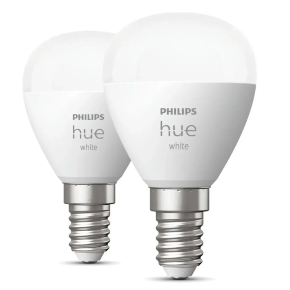 Philips Hue Luster Smart LED-lampa E14 470 lm 2-pack