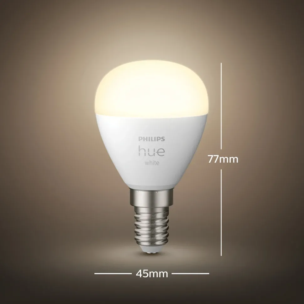 Philips Hue Luster Smart LED-lampa E14 470 lm 2-pack