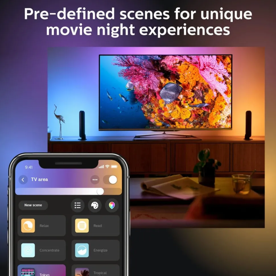 Philips Hue Play light bar – smart ljuslist, 2-pack Vit