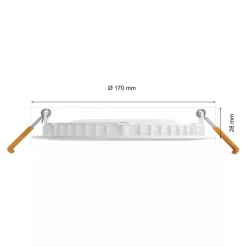 Philips Hue Slim infälld belysning Ø170 mm Vit