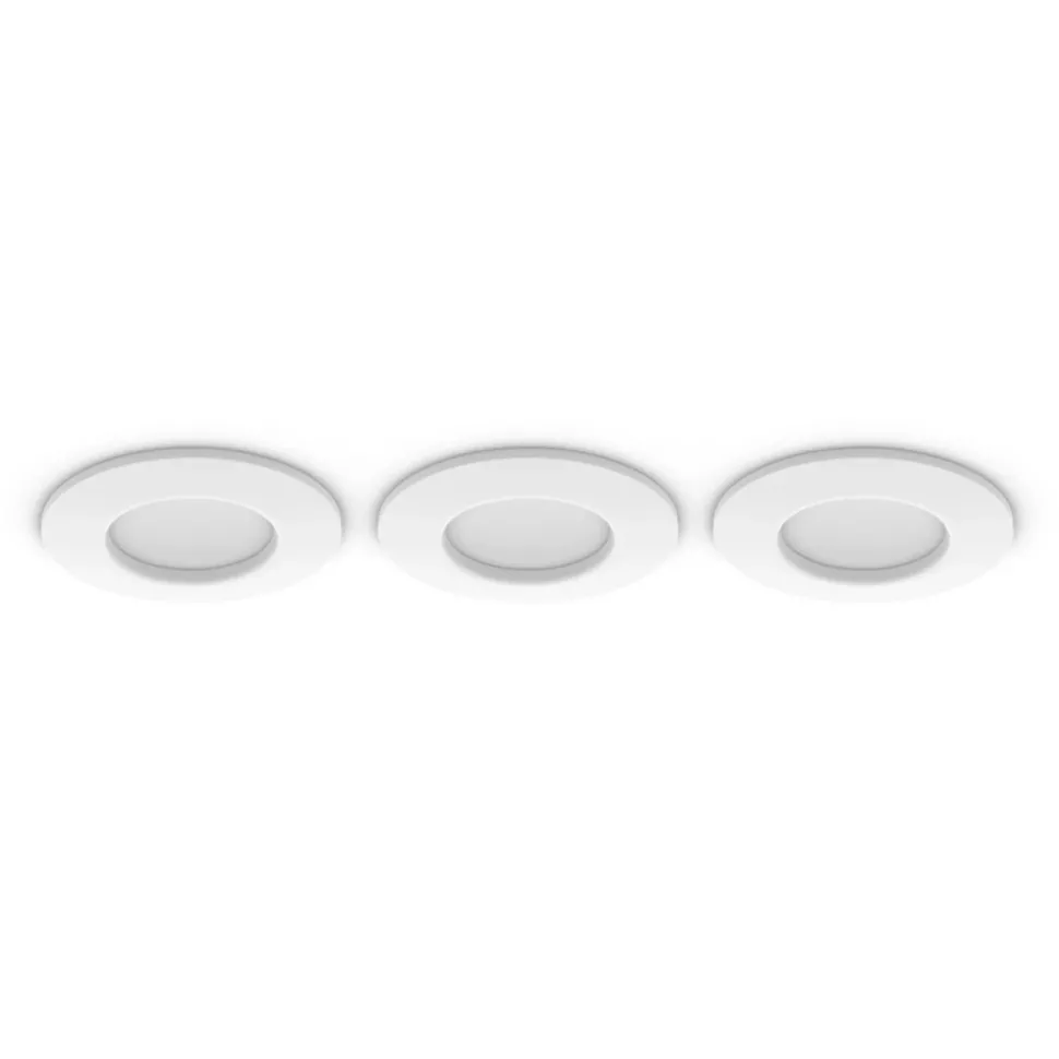 Philips Hue Slim infälld belysning Ø90 mm 3-pack Vit