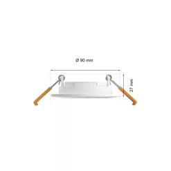 Philips Hue Slim infälld belysning Ø90 mm 3-pack Vit