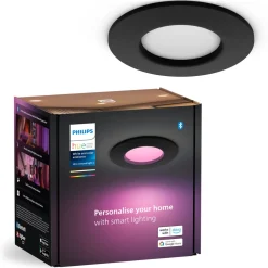 Philips Hue Slim infälld belysning Ø90 mm Svart