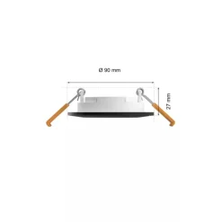 Philips Hue Slim infälld belysning Ø90 mm Svart
