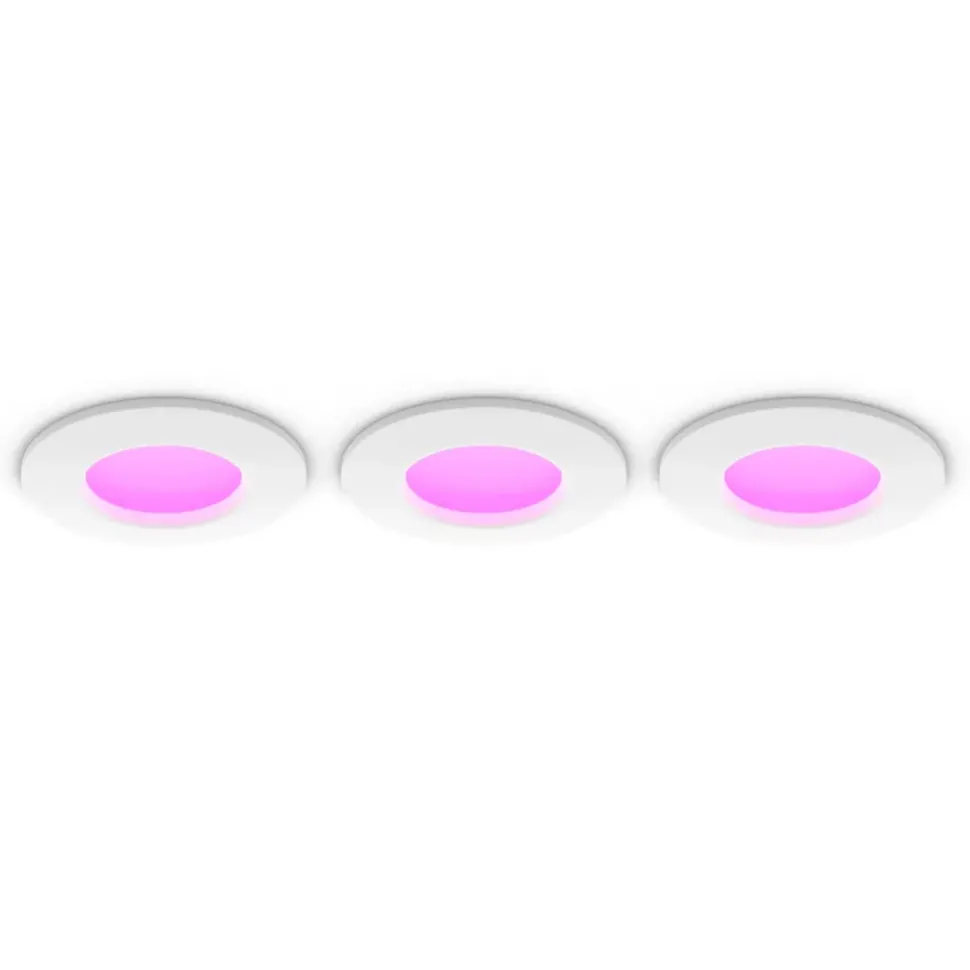 Philips Hue Slim infälld spotlight 90 mm 3-pack Vit
