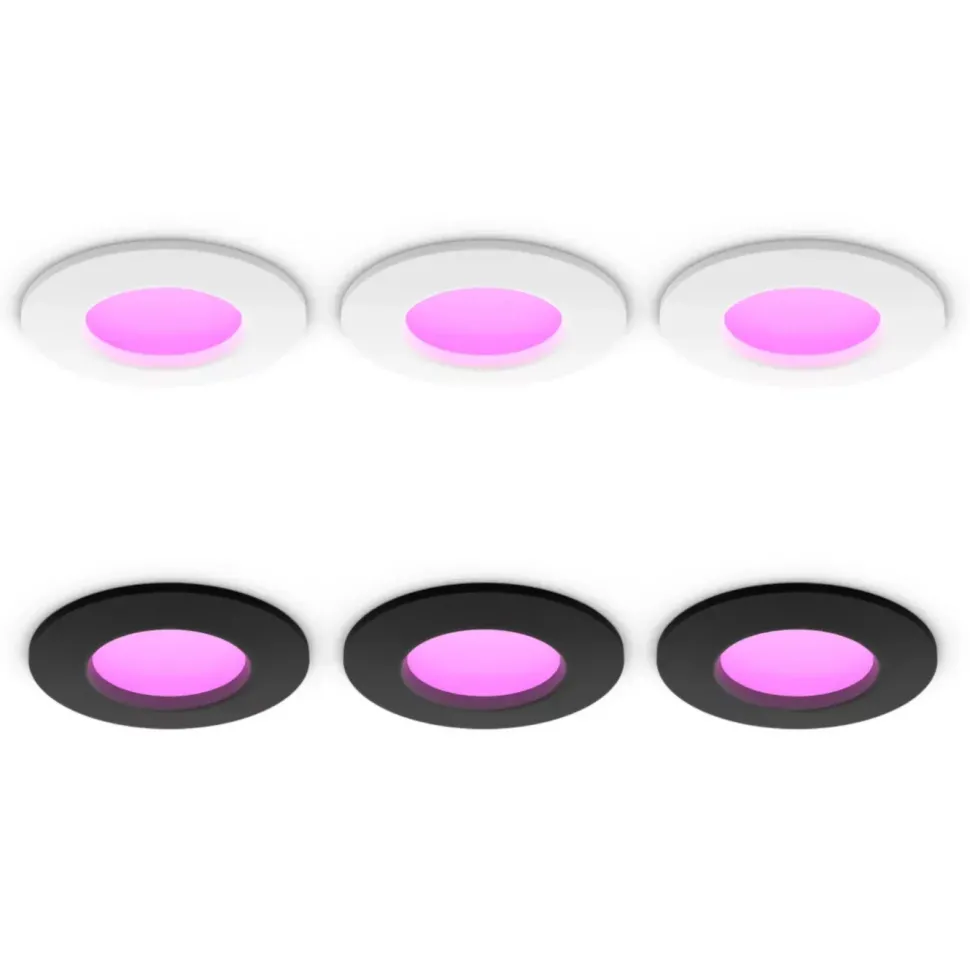 Philips Hue Slim infälld spotlight 90 mm 3-pack Vit