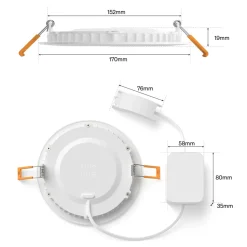 Philips Hue Slim infälld spotlight 170 mm 1-pack Vit