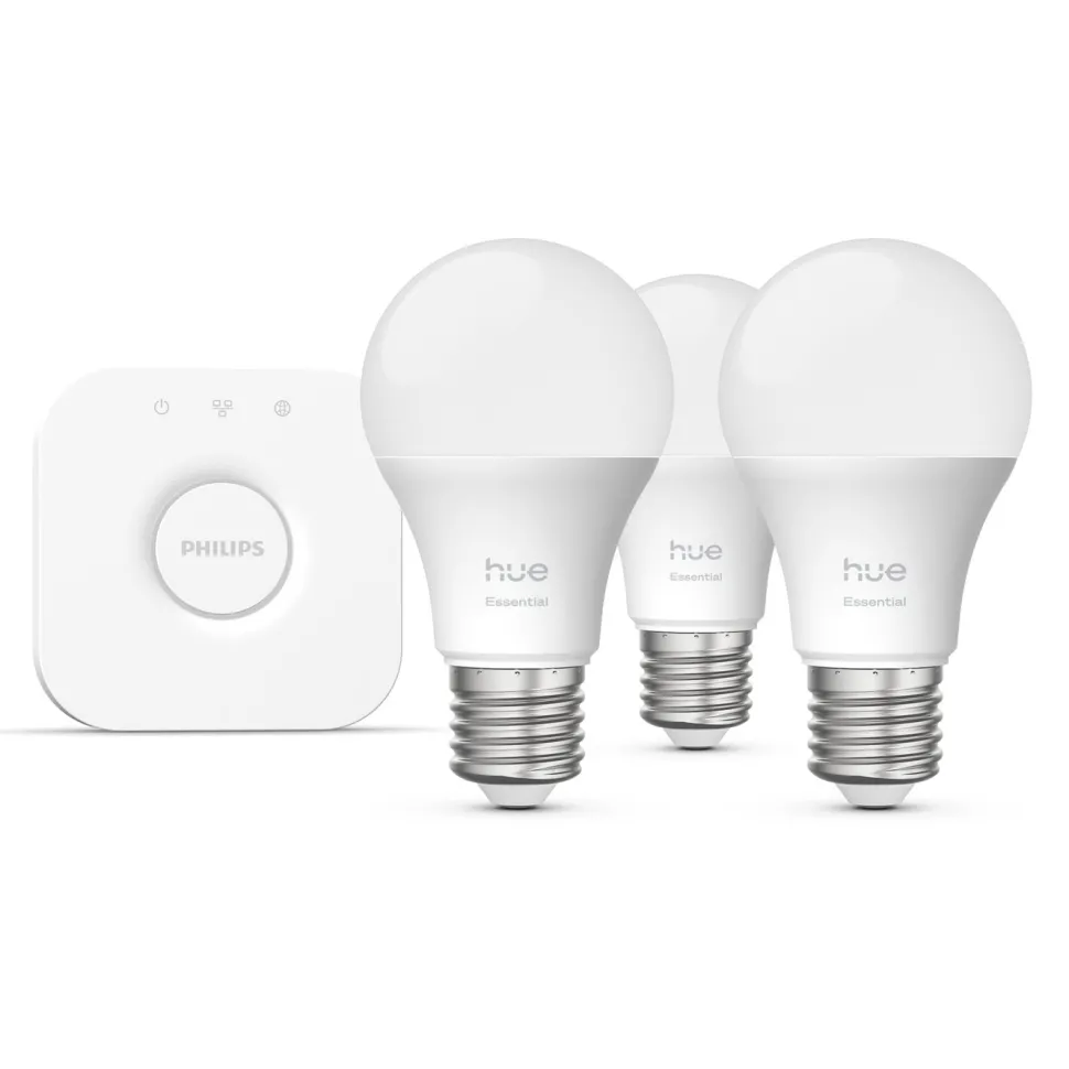 Philips Hue Startpaket Essential: 3x White & Color E27 + Bridge