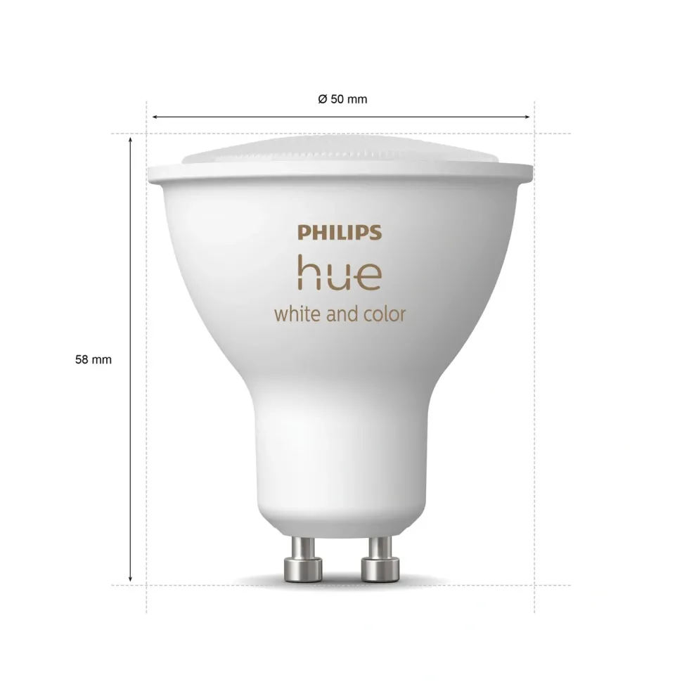 Philips Hue Startpaket: 3x White & Color GU10 + Dimmer + Bridge