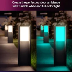 Philips Hue Turaco pollare för utomhusbruk Antracit