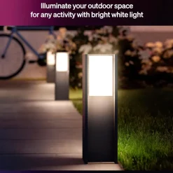 Philips Hue Turaco pollare för utomhusbruk Antracit