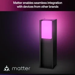 Philips Hue Turaco pollare för utomhusbruk Antracit