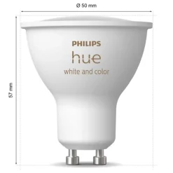 Philips Hue White and Color Ambiance Smart LED-lampa GU10 400 lm 1-pack