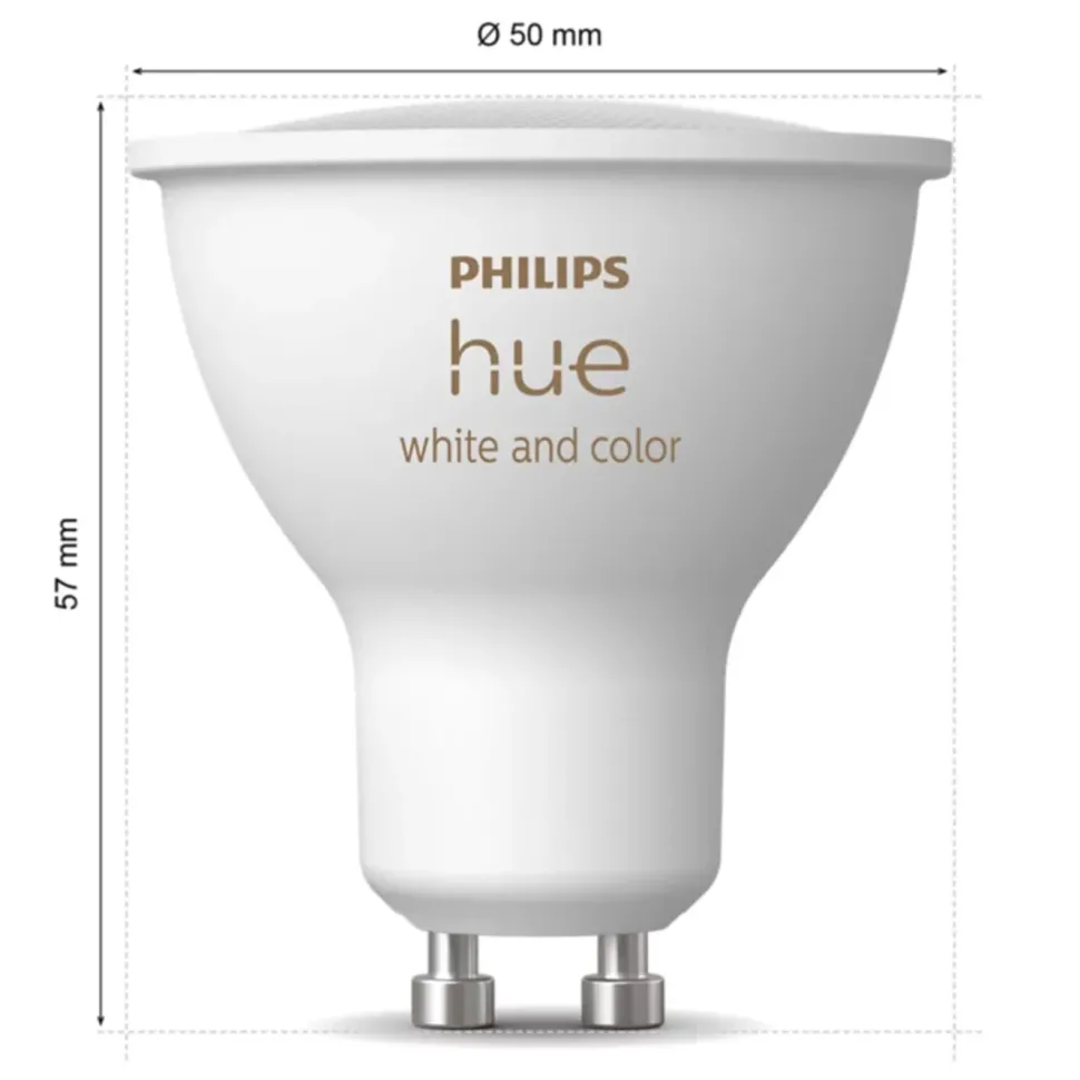 Philips Hue White and Color Ambiance Smart LED-lampa GU10 400 lm 1-pack