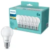 Philips LED-lampa E27 806 lm 6-pack