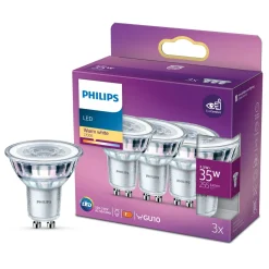Philips LED-lampa GU10 255 lm 3-pack