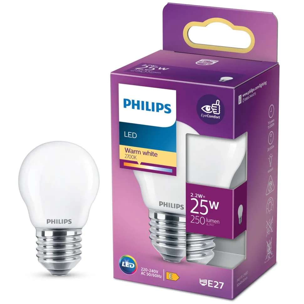 Philips LED-lampa LED E27 250 lm