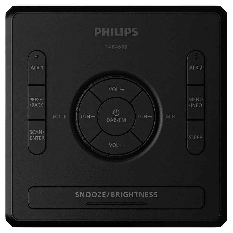Philips R4500 FM-klockradio med USB-C