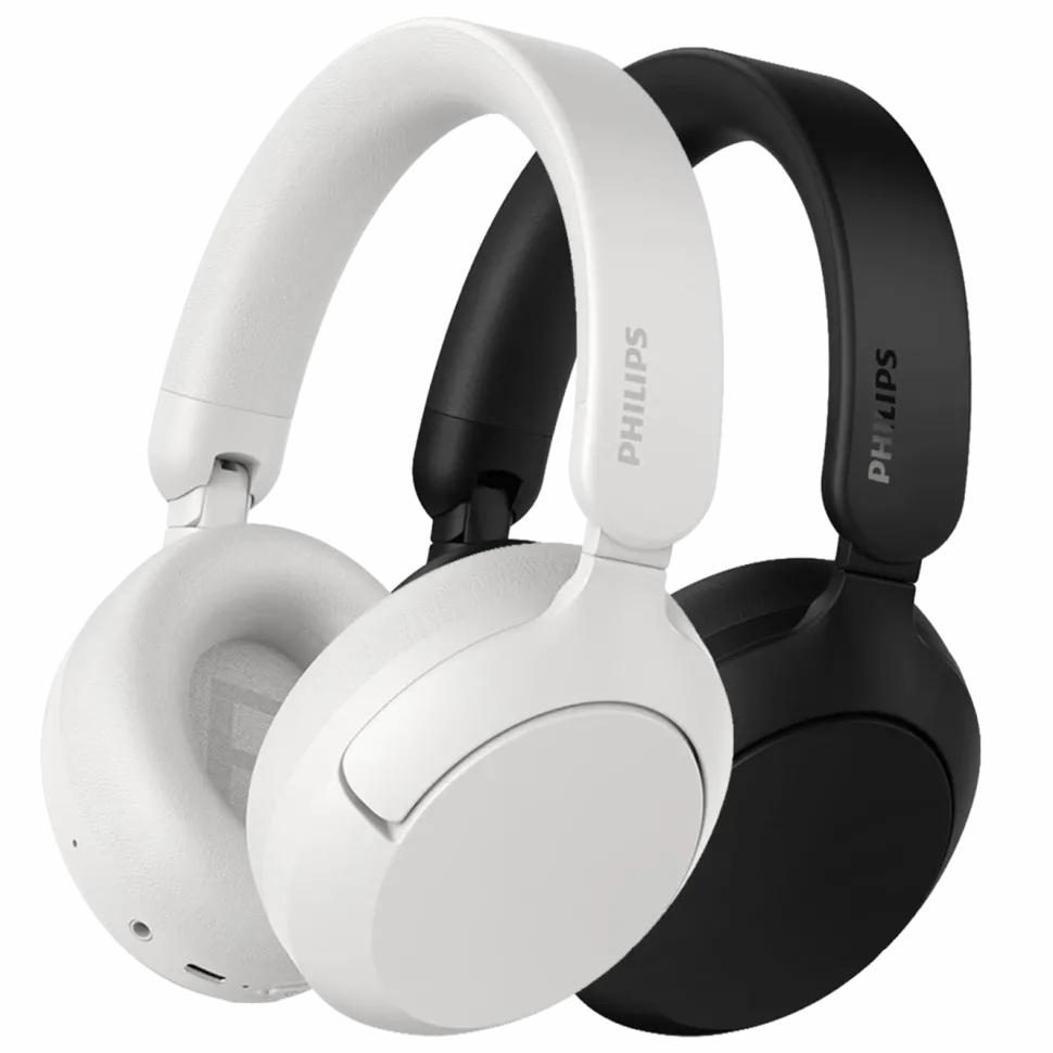 Philips TAH6000 trådlösa over-ear-hörlurar med brusreducering Svart