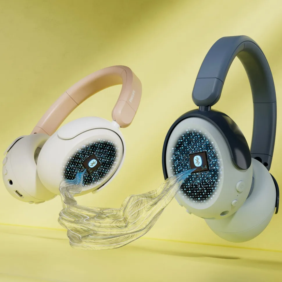 Philips Trådlösa over-ear-hörlurar för barn med brusreducering Beige