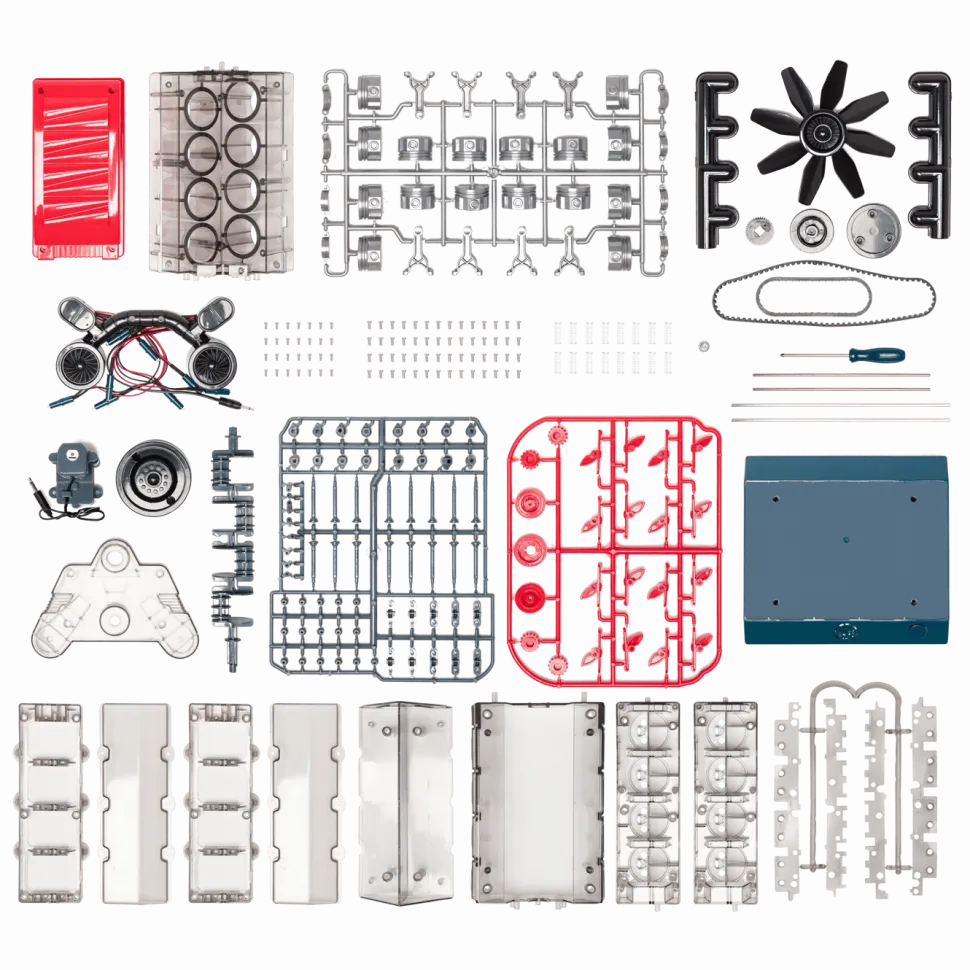 Playknowlogy V8-motor Byggsats